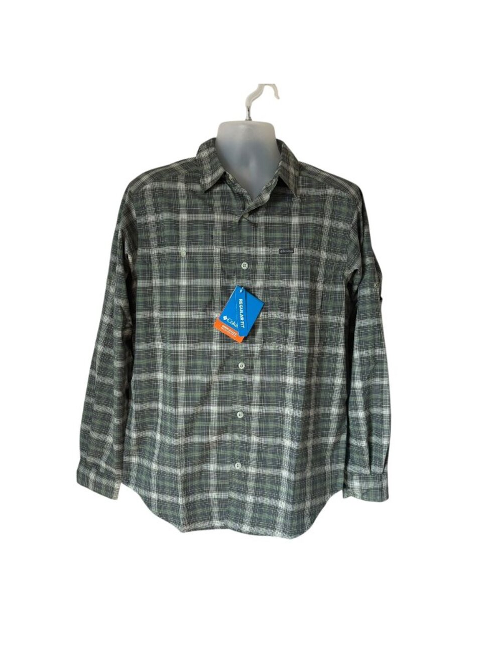 Columbia Men’s Small Silver Ridge Utility Lite Plaid LS NWT